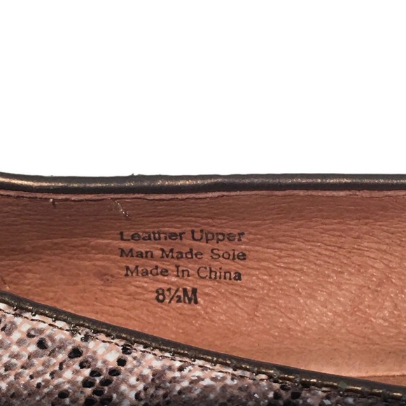 NWT Halogen snake skin pattern flats, 8.5 - Picture 5 of 10